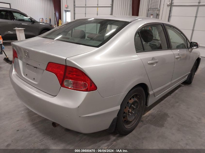 2007 Honda Civic Lx VIN: 1HGFA16597L078268 Lot: 39580470