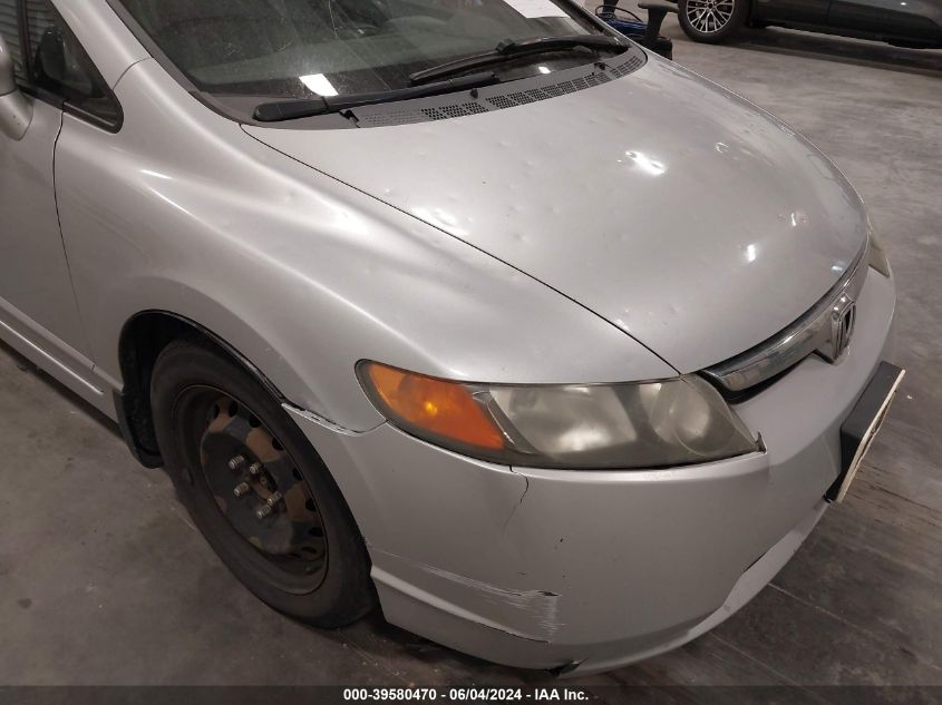 2007 Honda Civic Lx VIN: 1HGFA16597L078268 Lot: 39580470