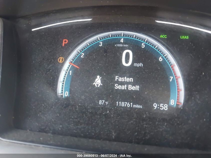 2020 Honda Civic Ex VIN: 19XFC1F31LE010928 Lot: 39580513