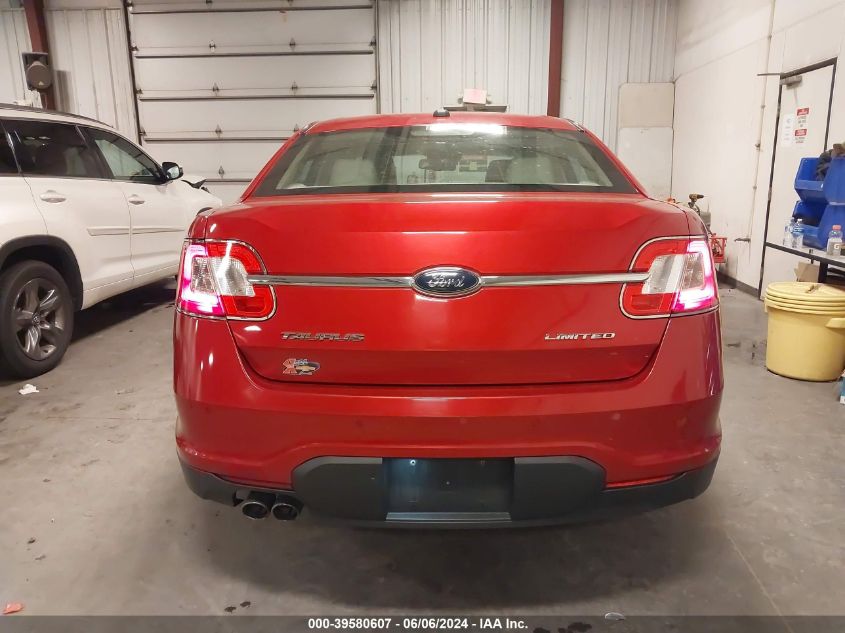 2010 Ford Taurus Limited VIN: 1FAHP2FW7AG123654 Lot: 39580607