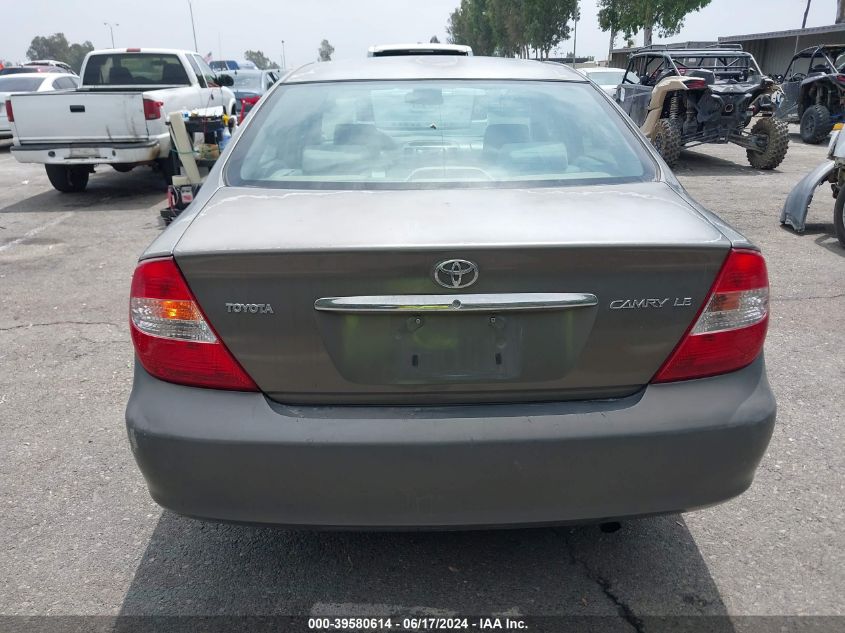 2004 Toyota Camry Le VIN: 4T1BE30K64U929990 Lot: 39580614