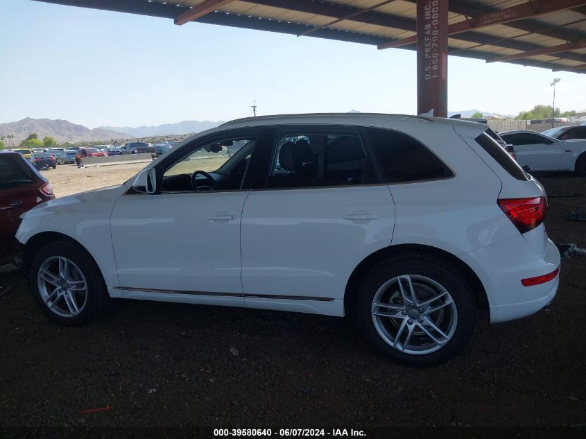 2013 Audi Q5 2.0T Premium VIN: WA1LFAFP7DA098038 Lot: 39580640