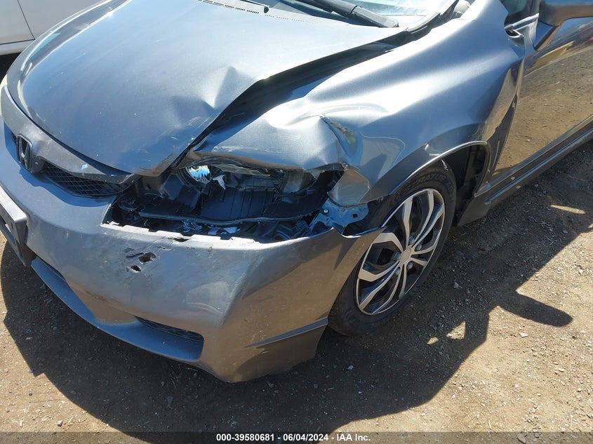 2010 Honda Civic Lx VIN: 19XFA1F56AE068523 Lot: 39580681