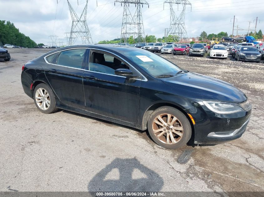 2015 Chrysler 200 Limited VIN: 1C3CCCAB6FN561759 Lot: 39580705