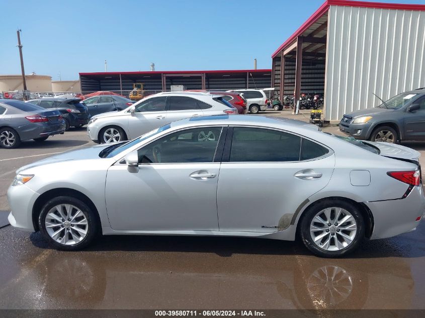 2013 Lexus Es 300H VIN: JTHBW1GG6D2034775 Lot: 39580711