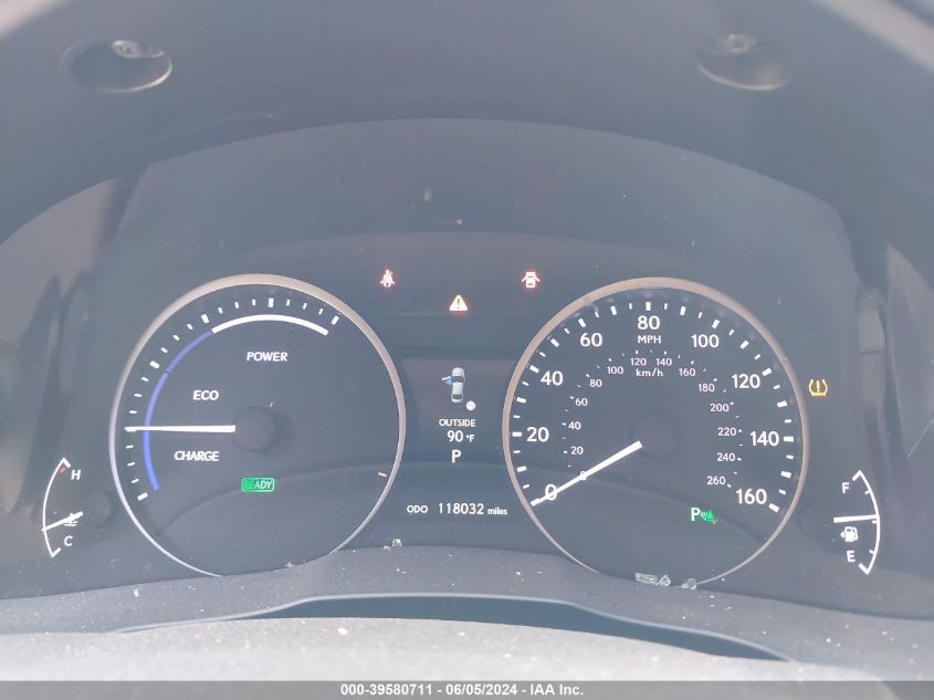 2013 Lexus Es 300H VIN: JTHBW1GG6D2034775 Lot: 39580711