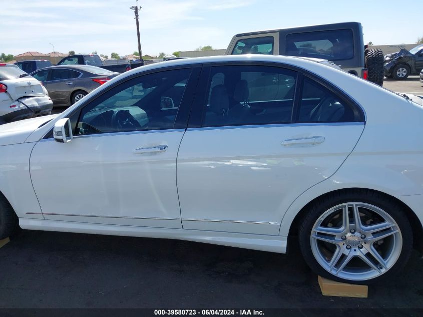 2013 Mercedes-Benz C 250 Luxury/Sport VIN: WDDGF4HB7DA750401 Lot: 39580723