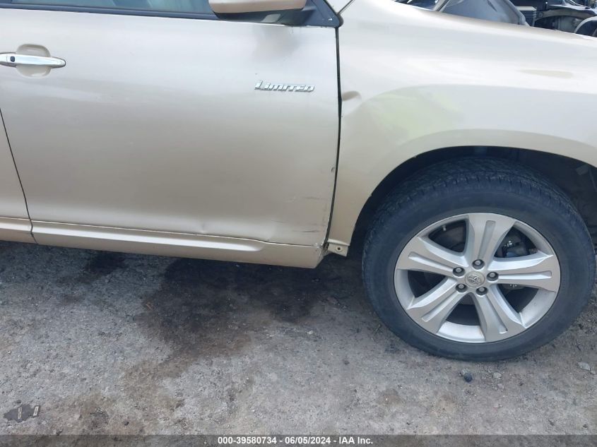 2008 Toyota Highlander Limited VIN: JTEES42A282108662 Lot: 39580734