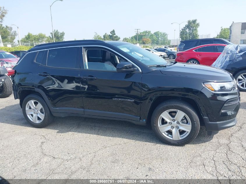 2022 Jeep Compass Latitude Fwd VIN: 3C4NJCBB3NT167210 Lot: 39580751