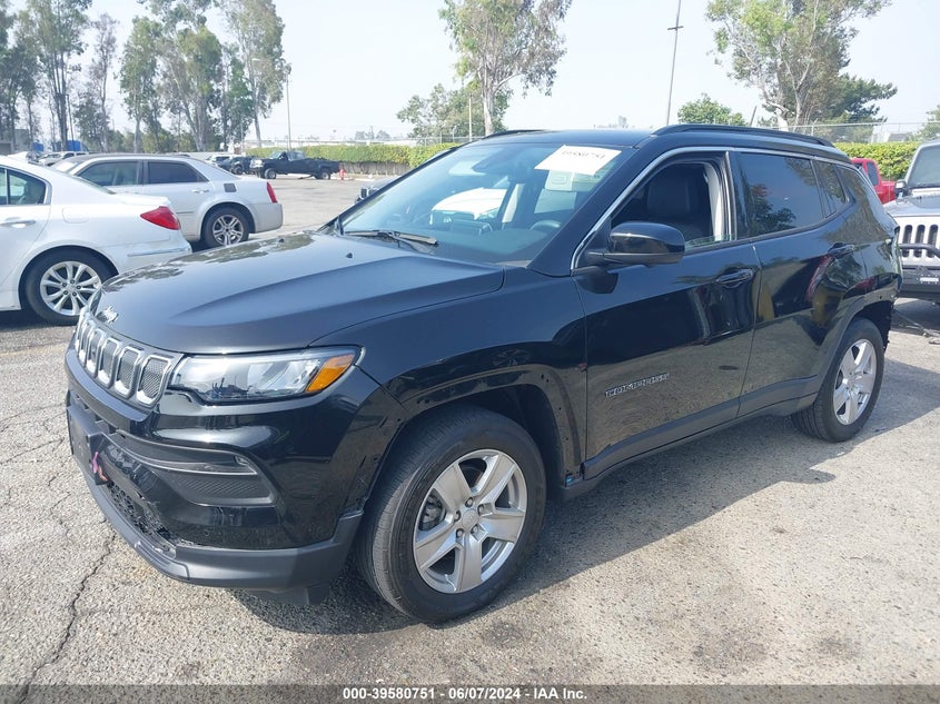 VIN 3C4NJCBB3NT167210 2022 JEEP COMPASS LATITUDE FWD