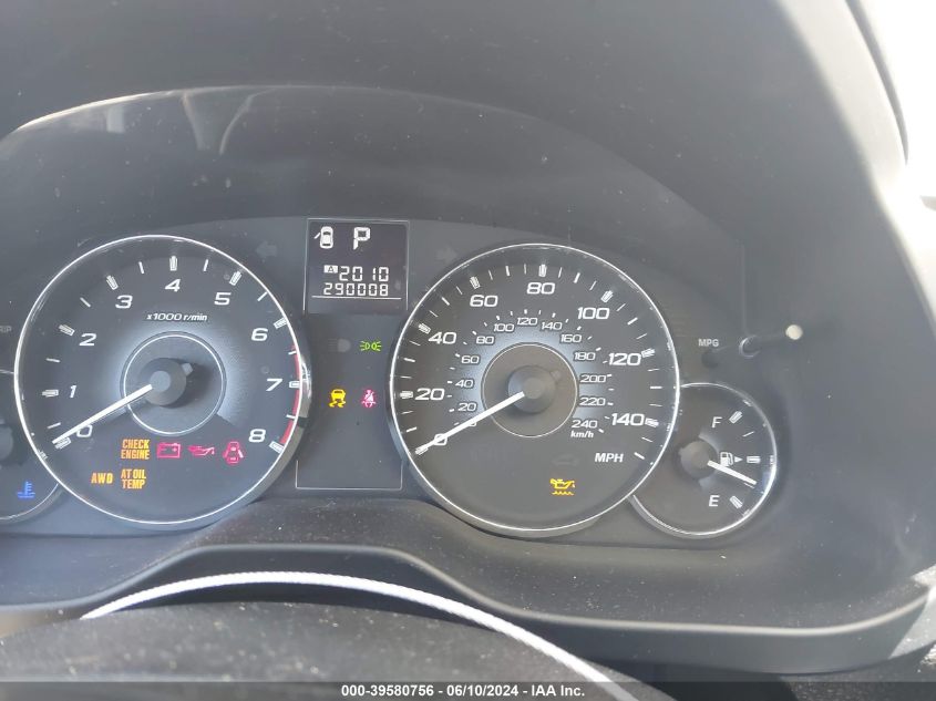 2010 Subaru Outback 2.5I VIN: 4S4BRCAC8A3363750 Lot: 39580756