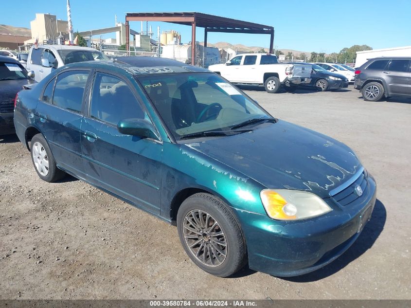 2002 Honda Civic Ex VIN: 2HGES26732H539597 Lot: 39580784