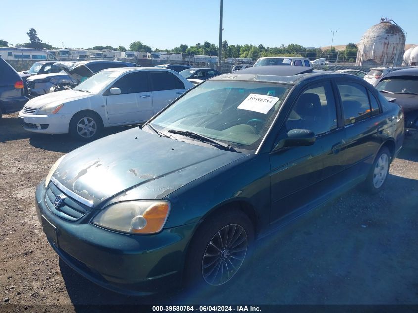 2002 Honda Civic Ex VIN: 2HGES26732H539597 Lot: 39580784