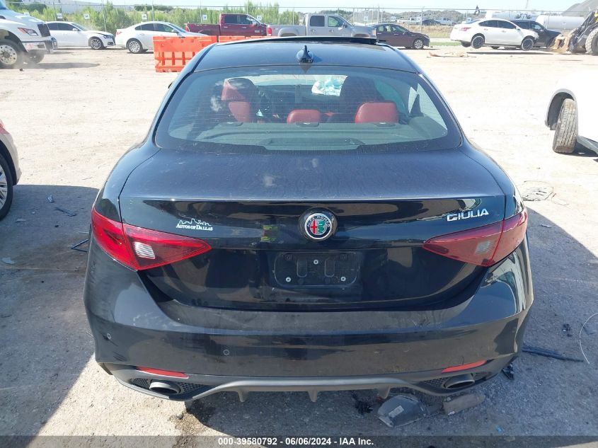 2019 Alfa Romeo Giulia Ti Sport Rwd VIN: ZARFAMBN1K7607922 Lot: 39580792