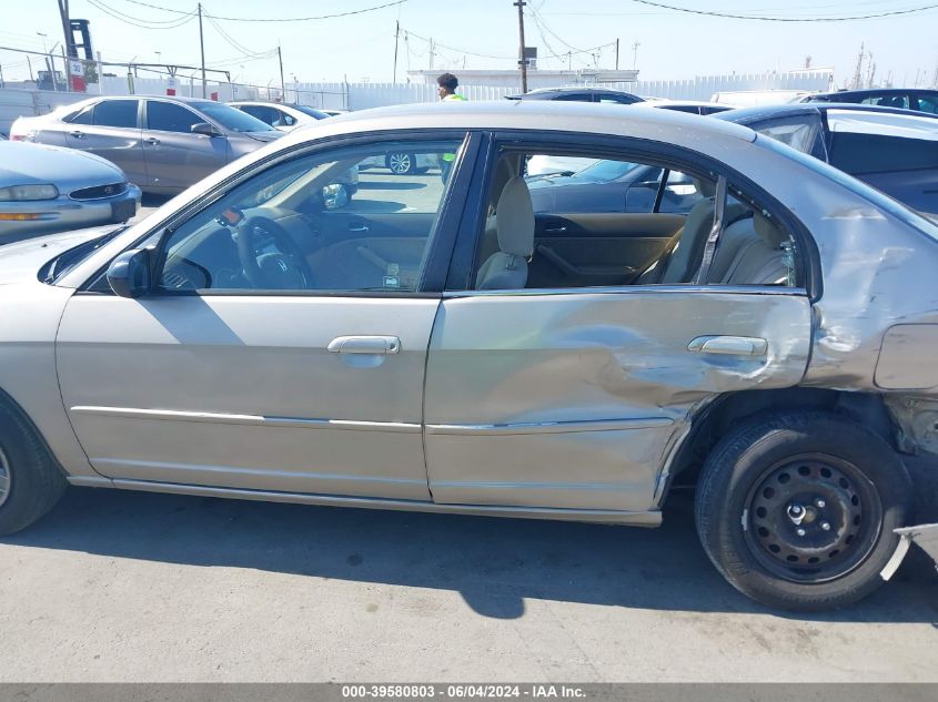 2003 Honda Civic Lx VIN: 2HGES16573H502854 Lot: 39580803