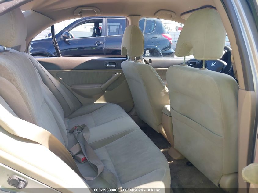 2003 Honda Civic Lx VIN: 2HGES16573H502854 Lot: 39580803