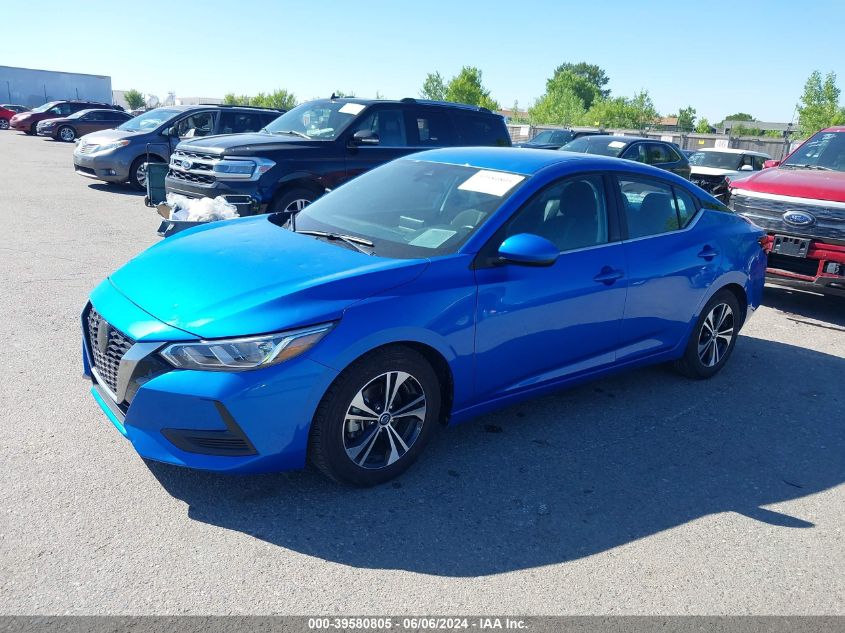 2022 Nissan Sentra Sv Xtronic Cvt VIN: 3N1AB8CV2NY264941 Lot: 39580805