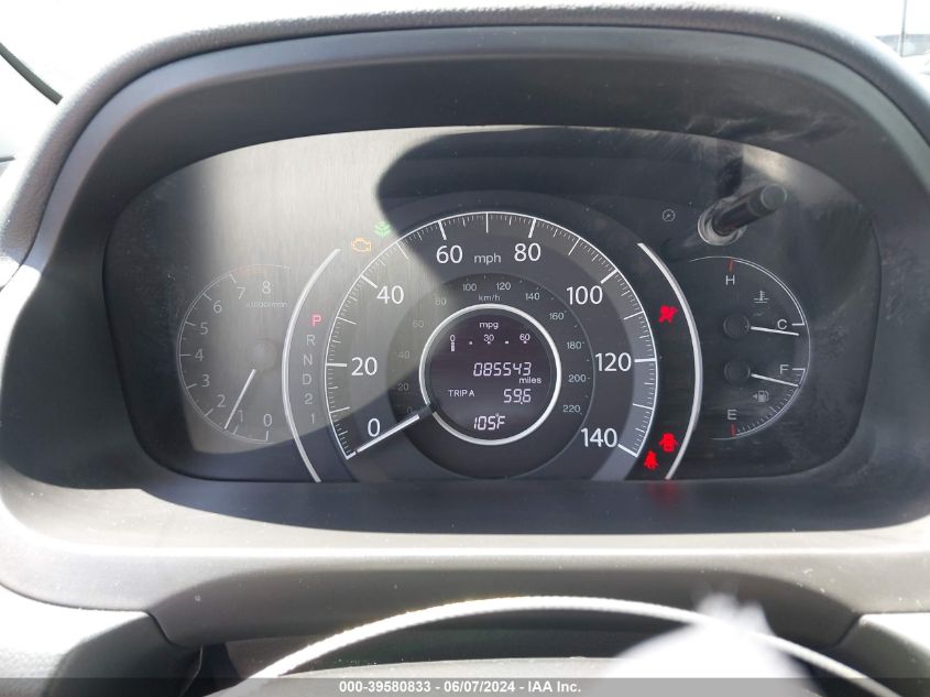 2014 Honda Cr-V Ex-L VIN: 2HKRM3H79EH511554 Lot: 39580833