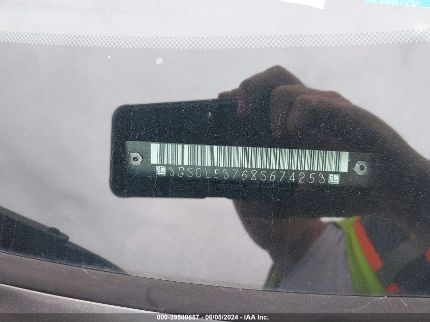 2008 Saturn Vue V6 Xr VIN: 3GSCL53768S674253 Lot: 39580857