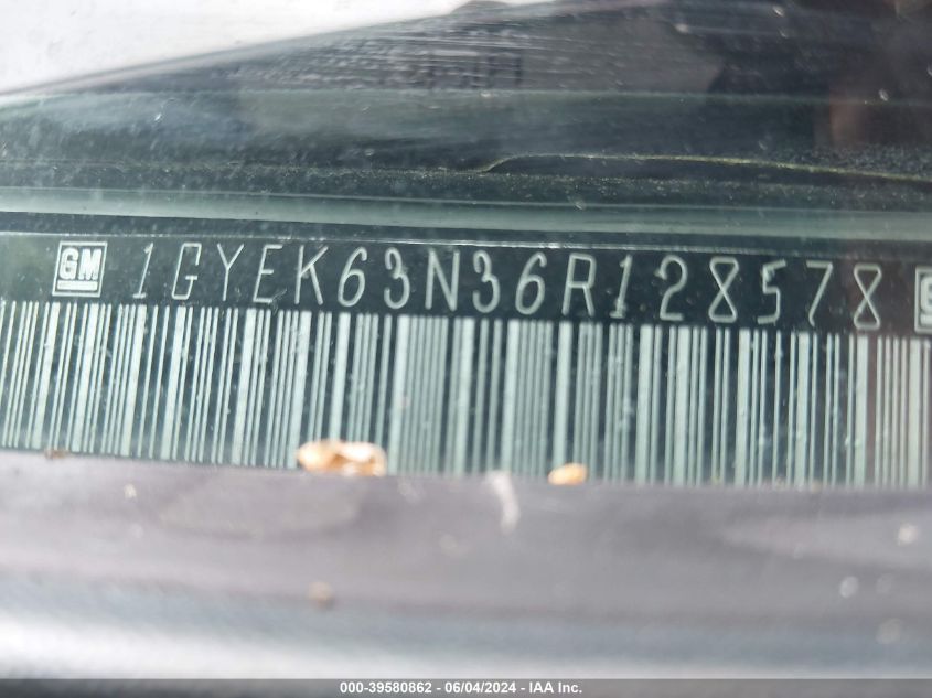 2006 Cadillac Escalade Standard VIN: 1GYEK63N36R128578 Lot: 39580862