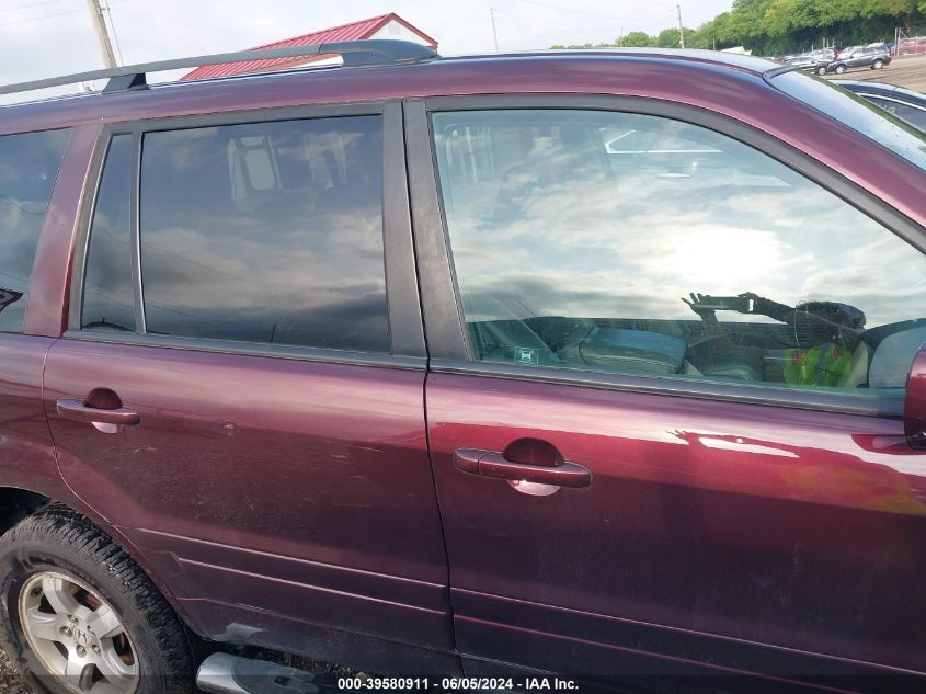 2007 Honda Pilot Ex-L VIN: 2HKYF18647H519288 Lot: 39580911