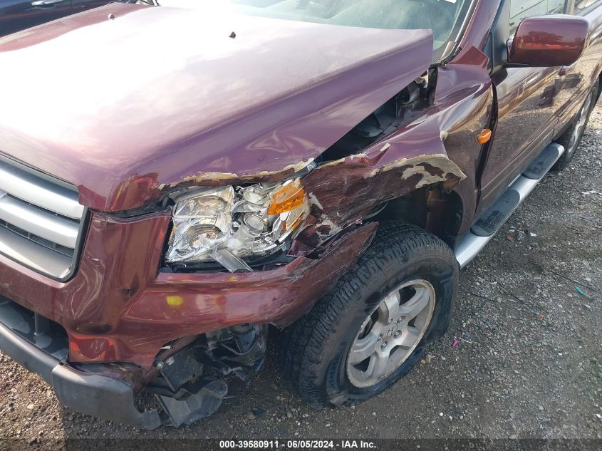 2007 Honda Pilot Ex-L VIN: 2HKYF18647H519288 Lot: 39580911