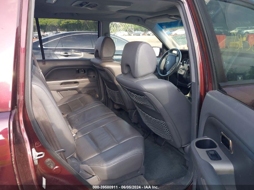 2007 Honda Pilot Ex-L VIN: 2HKYF18647H519288 Lot: 39580911