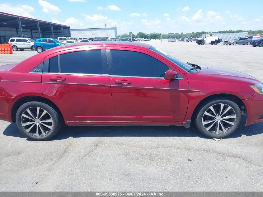 2013 Chrysler 200 Touring VIN: 1C3CCBBB2DN600255 Lot: 39580975