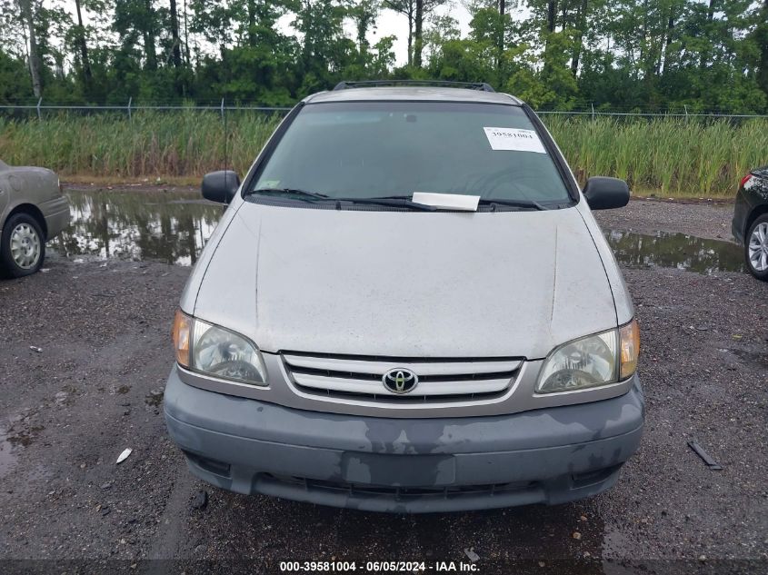 2002 Toyota Sienna Le VIN: 4T3ZF13C12U502337 Lot: 39581004