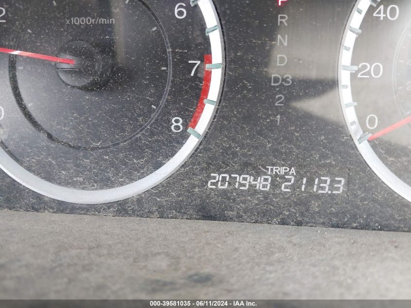 2010 Honda Accord 2.4 Lx VIN: 1HGCP2F36AA078852 Lot: 39581035