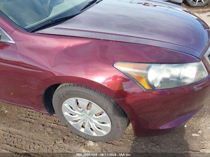 2010 Honda Accord 2.4 Lx VIN: 1HGCP2F36AA078852 Lot: 39581035