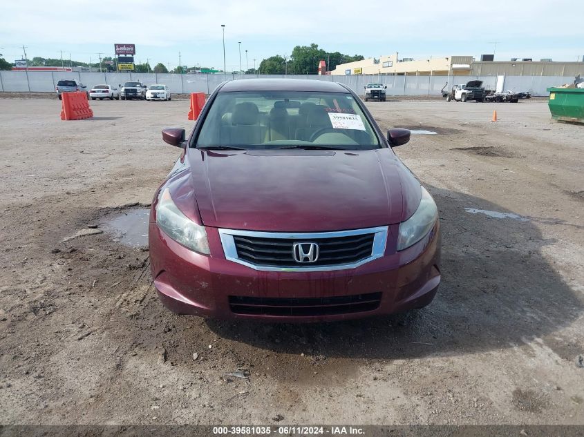 2010 Honda Accord 2.4 Lx VIN: 1HGCP2F36AA078852 Lot: 39581035