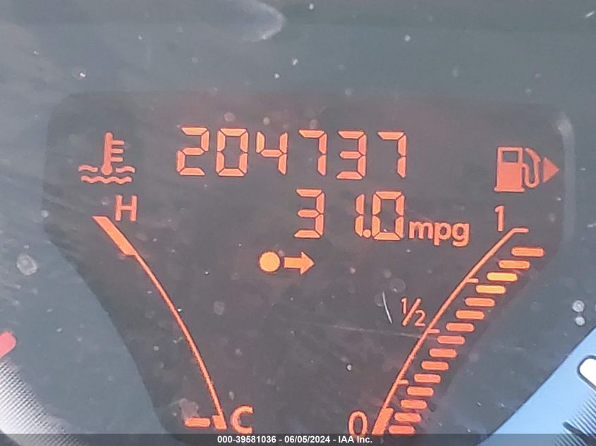 2010 Nissan Cube 1.8S VIN: JN8AZ2KR3AT158872 Lot: 39581036