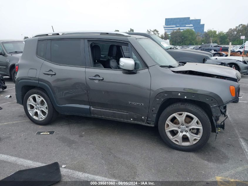 2018 Jeep Renegade Limited Fwd VIN: ZACCJADB9JPG68550 Lot: 39581060