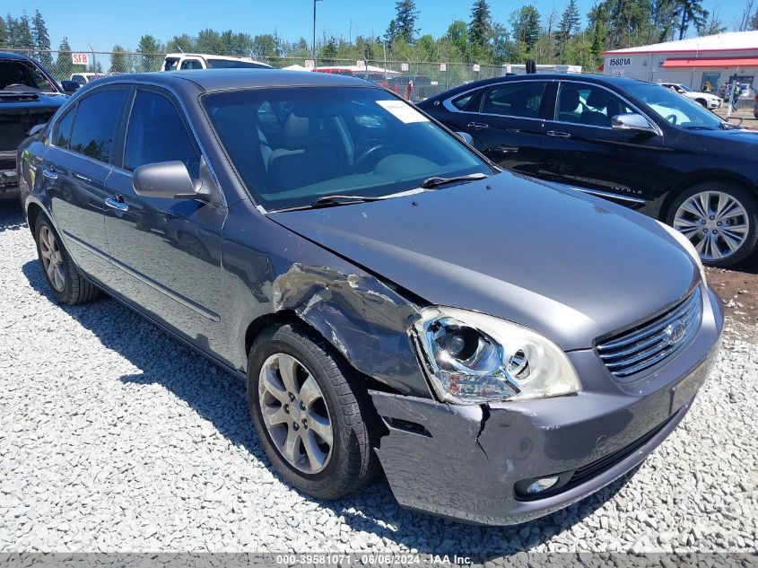 2007 Kia Optima Ex V6 VIN: KNAGE124375140530 Lot: 39581071