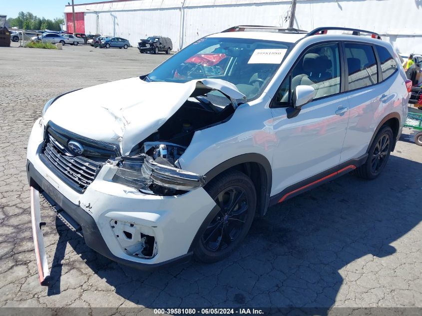 2019 Subaru Forester Sport VIN: JF2SKAPC4KH574292 Lot: 39581080