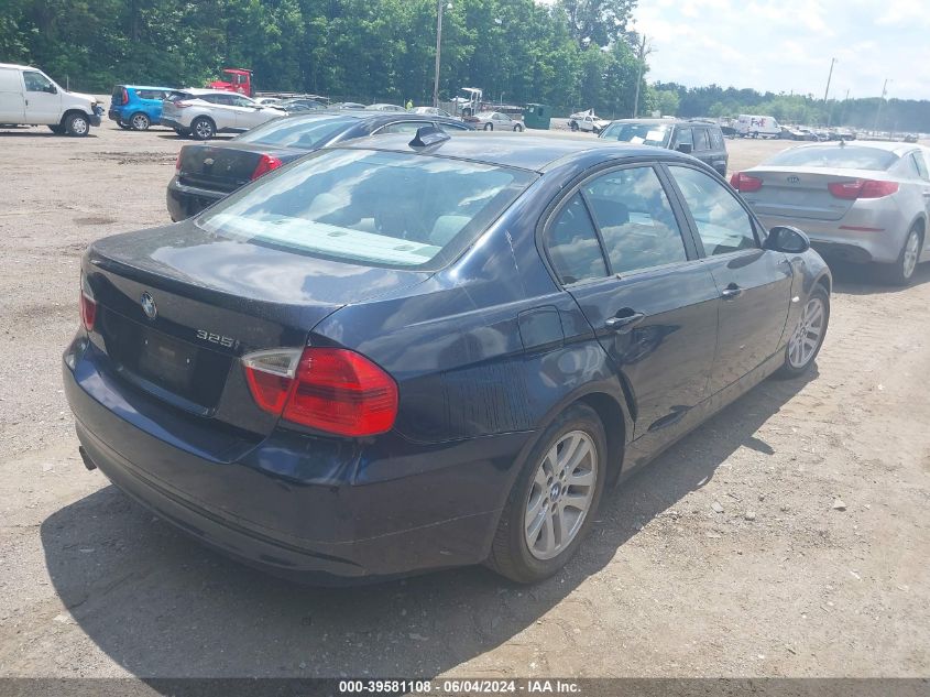 2006 BMW 325I VIN: WBAVB17576NK37763 Lot: 39581108