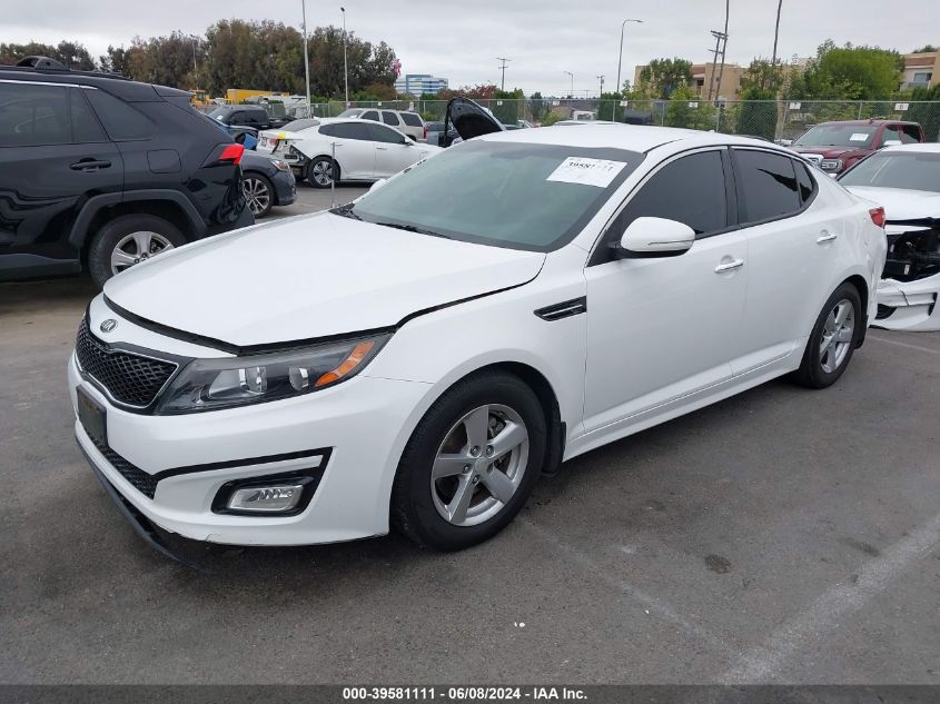 2015 Kia Optima Lx VIN: 5XXGM4A74FG415027 Lot: 39581111