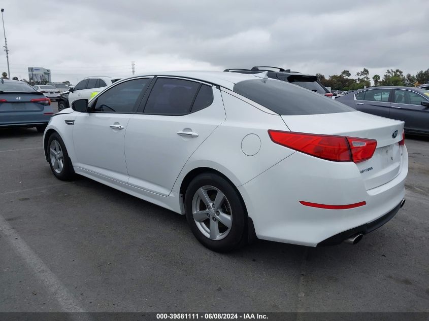 2015 Kia Optima Lx VIN: 5XXGM4A74FG415027 Lot: 39581111