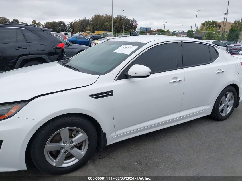 2015 Kia Optima Lx VIN: 5XXGM4A74FG415027 Lot: 39581111