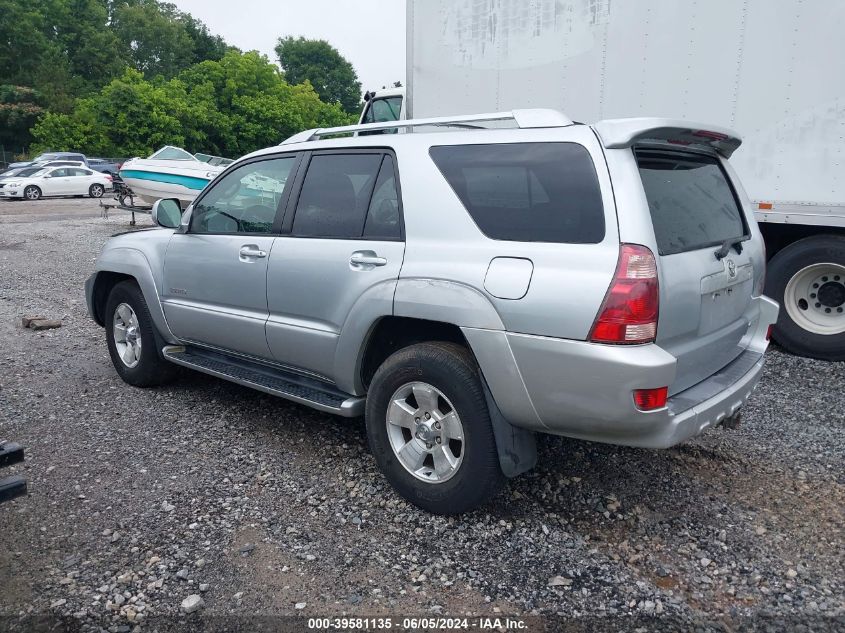 2003 Toyota 4Runner Limited V6 VIN: JTEZU17R930007129 Lot: 39581135