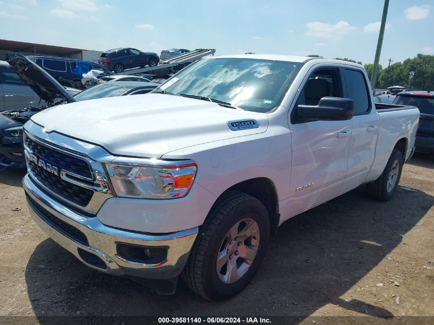 2022 Ram 1500 Big Horn Quad Cab 4X4 6'4 Box VIN: 1C6RRFBGXNN468720 Lot: 39581140