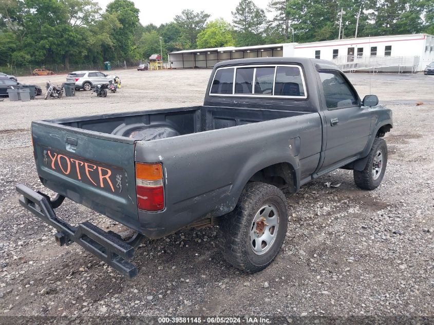 1992 Toyota Pickup 1/2 Ton Sht Wheelbase Dlx VIN: JT4RN01PXN0033986 Lot: 39581145