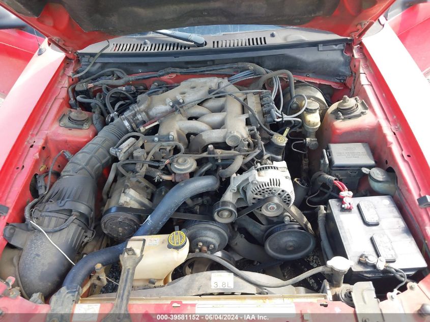 2000 Ford Mustang VIN: 1FAFP4049YF132494 Lot: 39581152