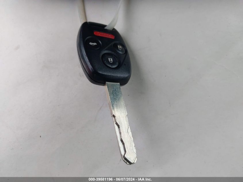 2009 Honda Accord 2.4 Ex VIN: JHMCP26779C004792 Lot: 39581196