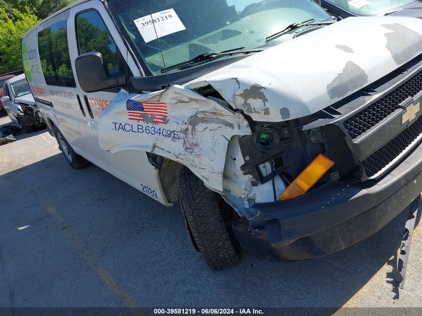 2012 Chevrolet Express 1500 Work Van VIN: 1GCSGAFX4C1139626 Lot: 39581219