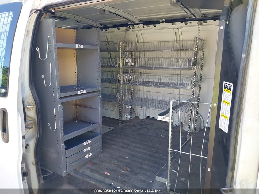 2012 Chevrolet Express 1500 Work Van VIN: 1GCSGAFX4C1139626 Lot: 39581219