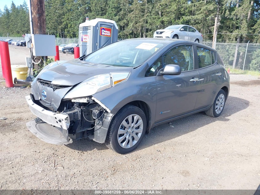 2017 Nissan Leaf S VIN: 1N4BZ0CP2HC309010 Lot: 39581259