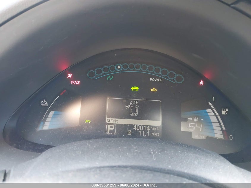 VIN 1N4BZ0CP2HC309010 2017 NISSAN LEAF S