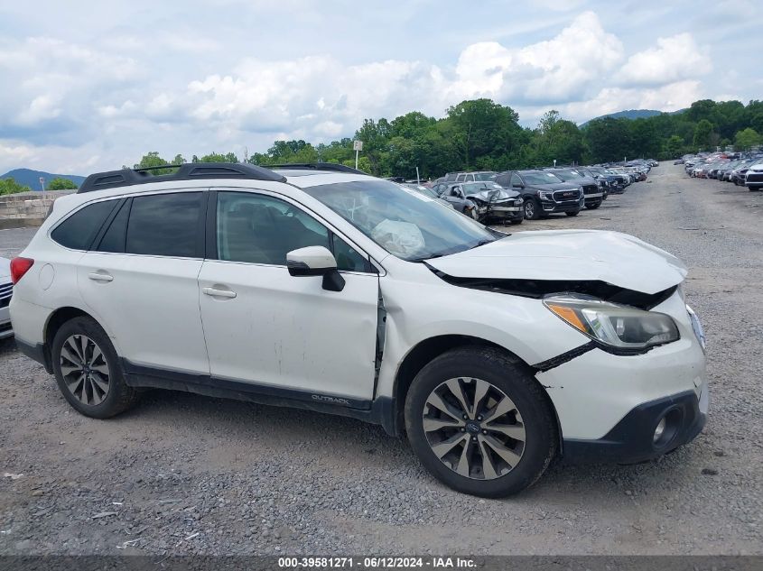 2016 Subaru Outback 2.5I Limited VIN: 4S4BSBNC6G3277726 Lot: 39581271